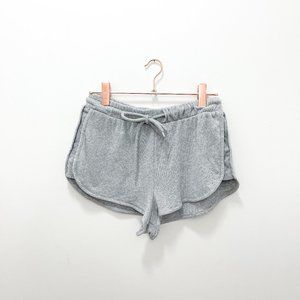 GREY FOREVER 21 LOUNGE SHORTS, SIZE MEDIUM